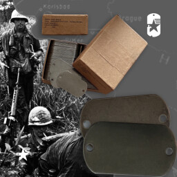 Originální nerezové známky USA DOG TAGS 1966